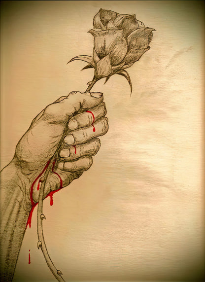 Affliction Sketch Art Print | RedKalion