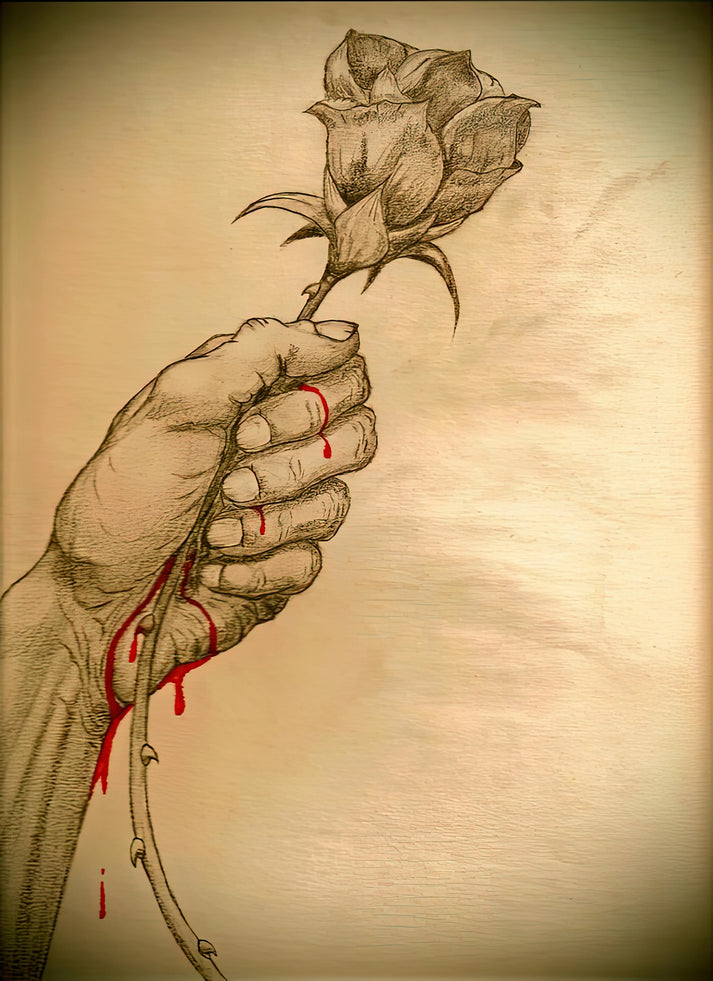 Affliction Sketch Art Print | RedKalion