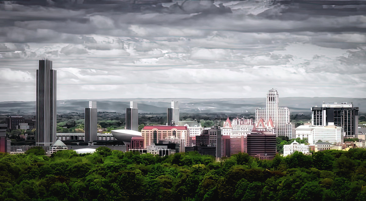 Albany NY Skyline Art Print | Premium Fine Art Print | RedKalion