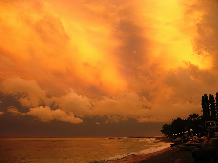 Amber Sky Art Print | Museum-Quality Fine Art Print | RedKalion