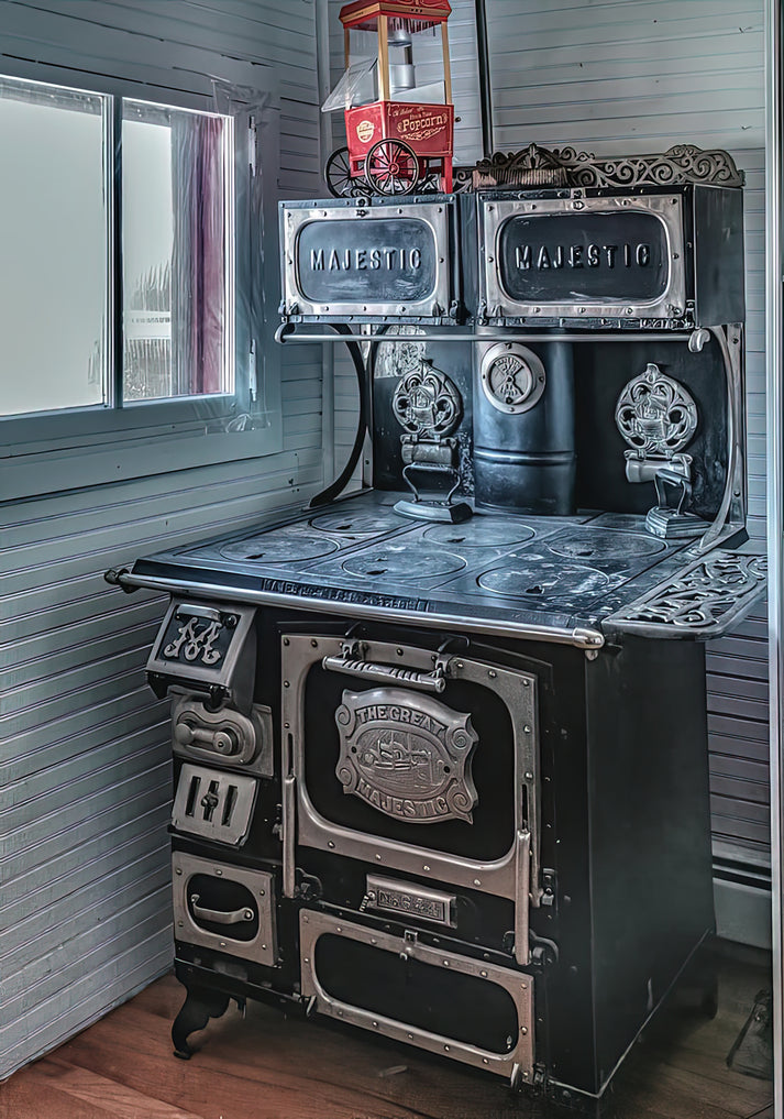 Antique Stove Fine Art Print | Museum-Quality Reproduction | RedKalion