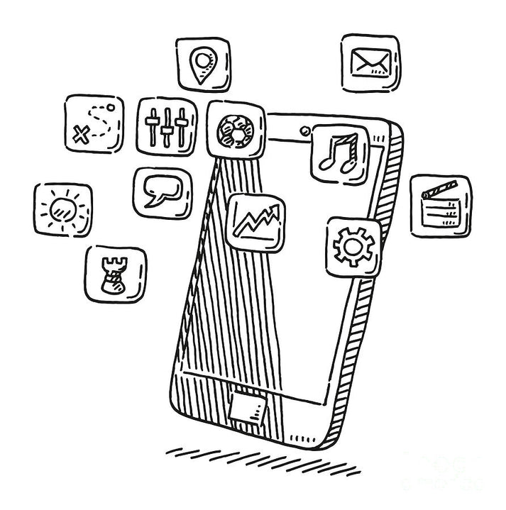 Applications Drawing Art Print: Digital Art & Smartphone Creativity | RedKalion