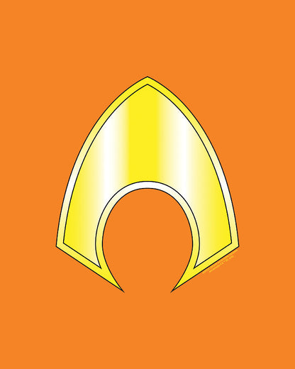 Aquaman Logo Art Print | DC Comics Symbol | RedKalion