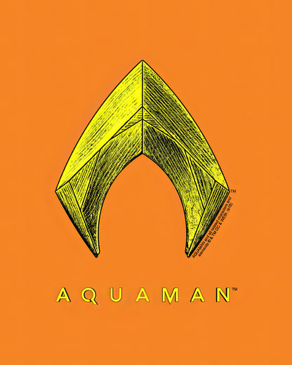 Aquaman Logo Art Print | Premium DC Comics Fine Art Print | RedKalion