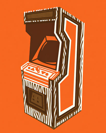 Arcade Machine Drawing Art Print | RedKalion