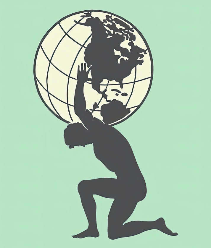 Atlas Drawing Art Print | Museum-Quality Fine Art Print | RedKalion