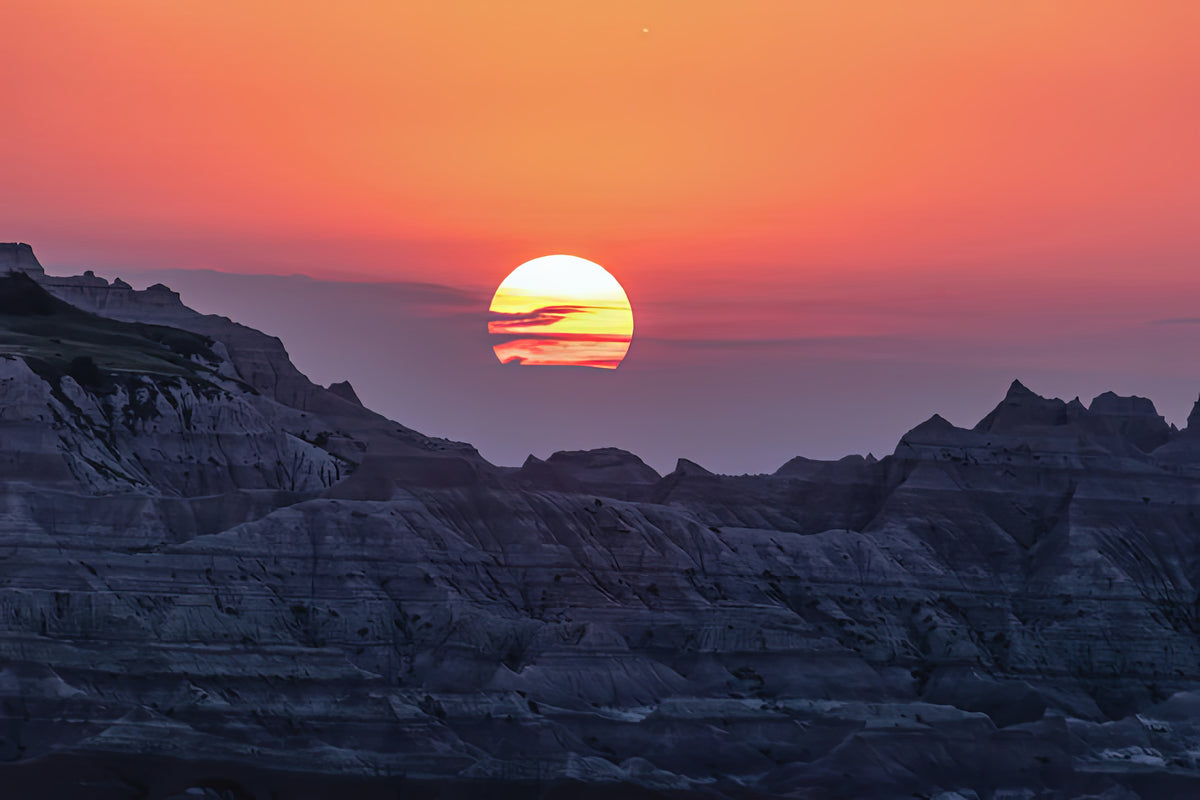 Badlands Sunset Art Print | Museum-Quality Fine Art Print | RedKalion