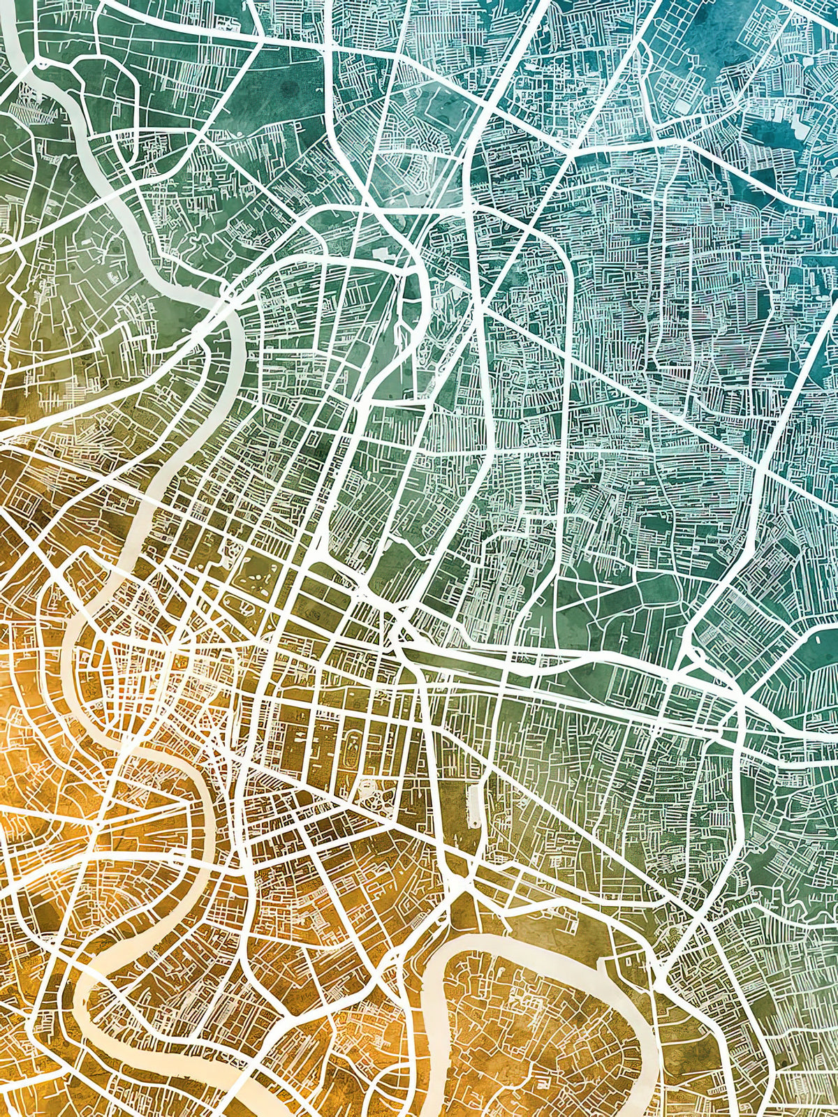 Bangkok and Thailand Map Art Print | Premium Cartography | RedKalion