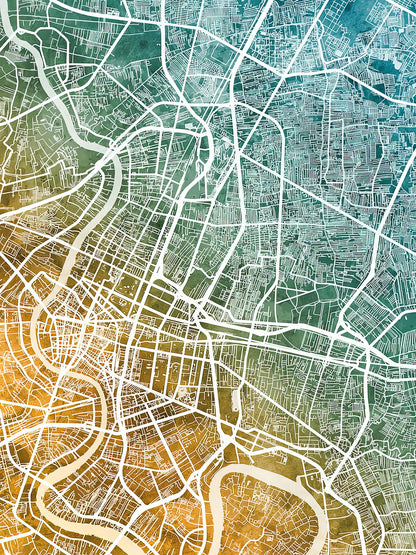 Bangkok and Thailand Map Art Print | Premium Cartography | RedKalion