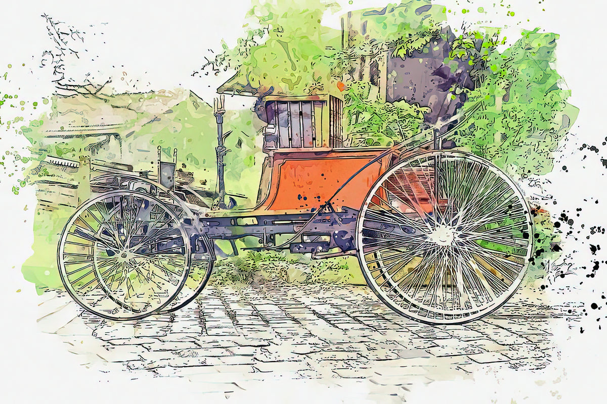 Beyroux 1895 Art Print | Ahmet Asar Watercolor | RedKalion