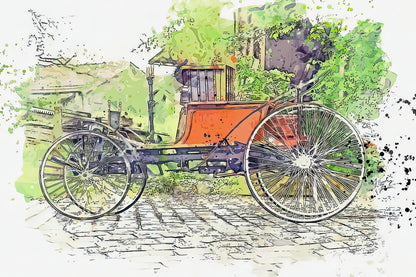 Beyroux 1895 Art Print | Ahmet Asar Watercolor | RedKalion