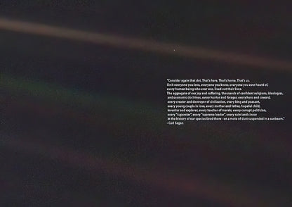 Blue Dot Carl Sagan Quote Art Print | RedKalion