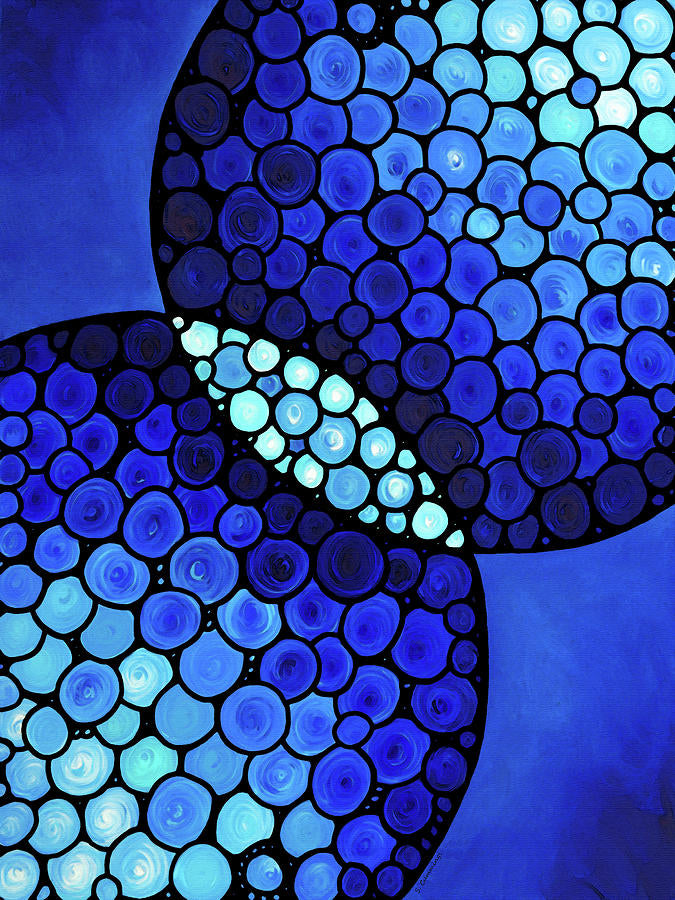 Blue Unity Art Print | Abstract Expressionism Fine Art Print | RedKalion