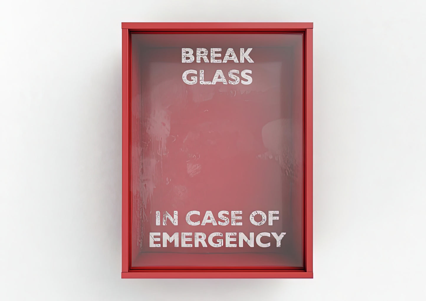 Break In Case of Emergency Box Art Print | RedKalion