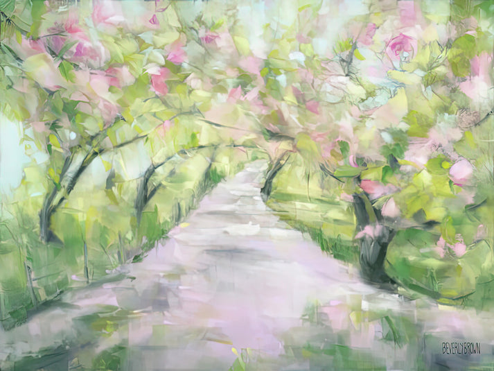 Bridle Path Cherry Blossoms Art Print | RedKalion