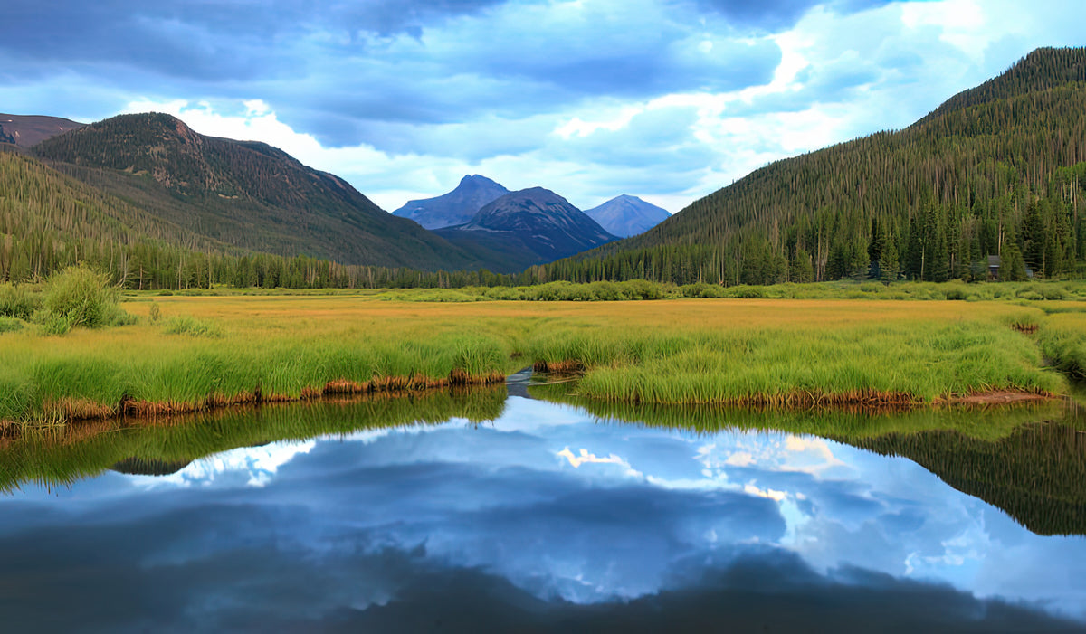 Christmas Meadows Art Print | Fine Art Print of Uinta Mountains | RedKalion