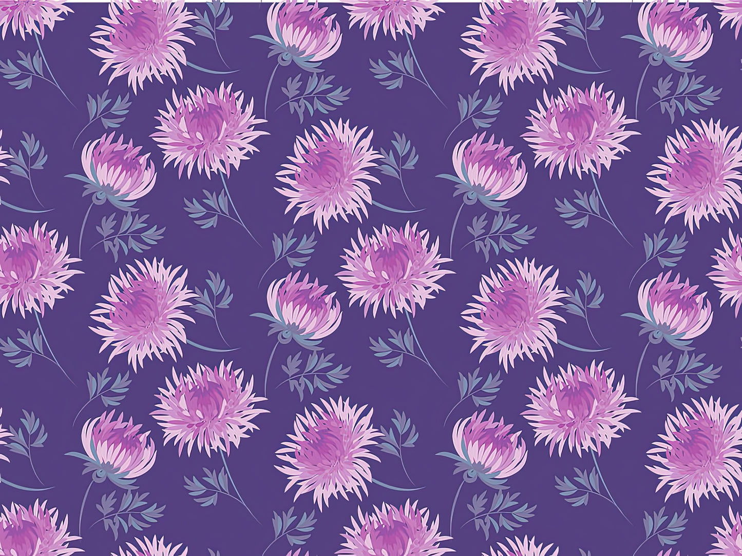 Chrysanthemum Flower Drawing Art Print | RedKalion