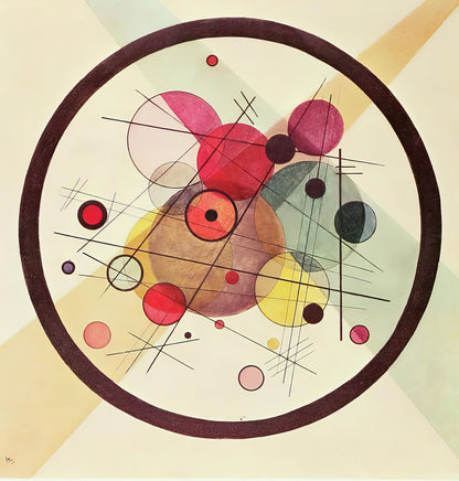 Circles in a Circle 1923 Art Print | Premium Fine Art Print | RedKalion