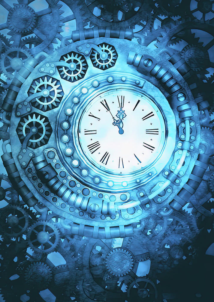 Clock Artwork | Steampunk Clock Fine Art Print | RedKalion