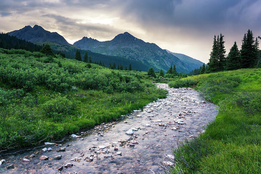 Colorado Mountain Scene With A River Fine Art Print | RedKalion