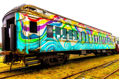 Colorful Trains Art Print | RedKalion