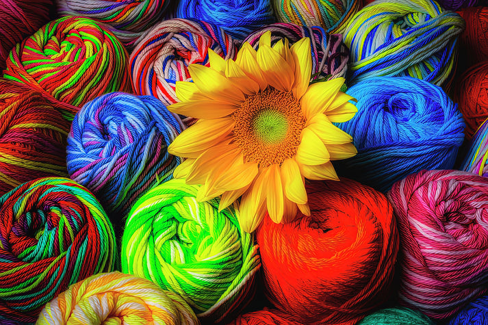 Colorful Yarn Art Print | Premium Fine Art Print | RedKalion