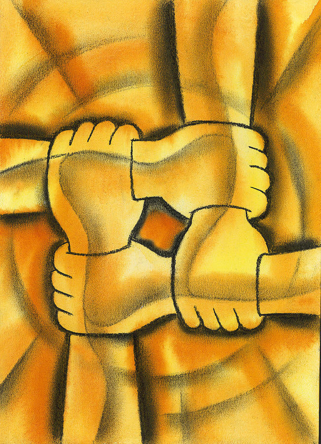 Communication Artwork: Fine Art Print of Symbolic Modernist Painting | RedKalion