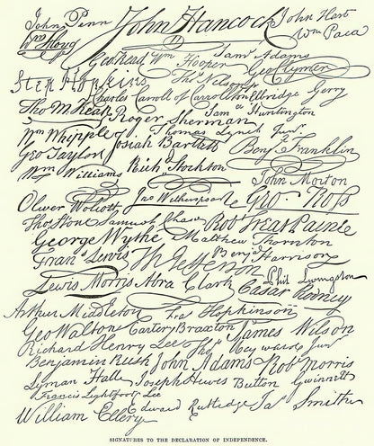 Declaration of Independence Drawing Art Print | RedKalion