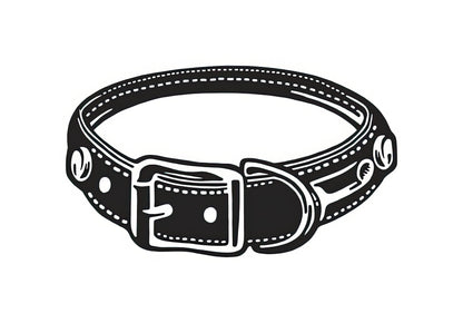 Dog Collar Drawing Art Print | Premium Fine Art Reproduction | RedKalion