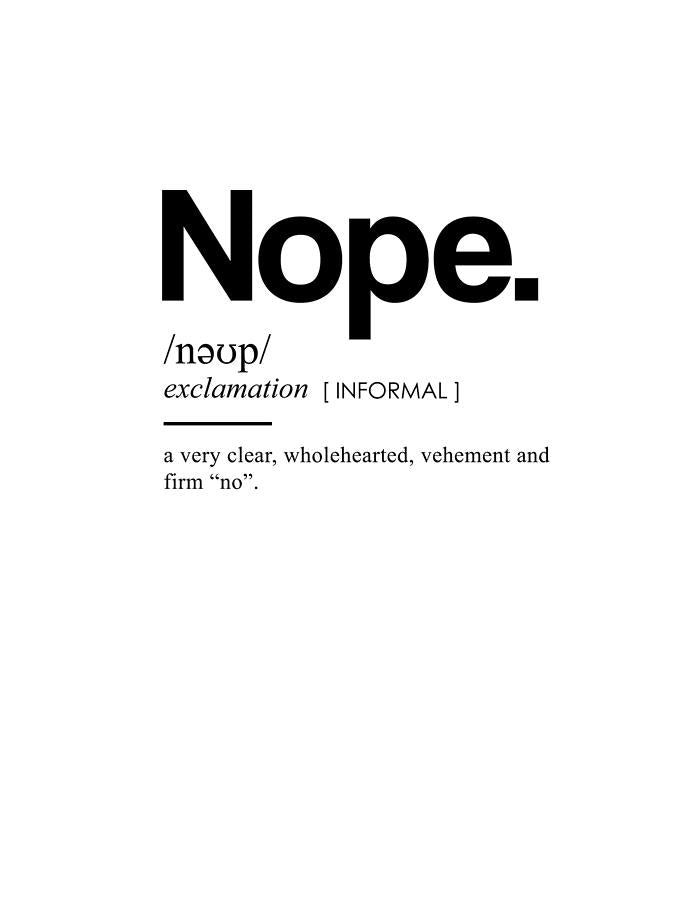 Funny Definition Art Print | Minimal Modern Typography | RedKalion