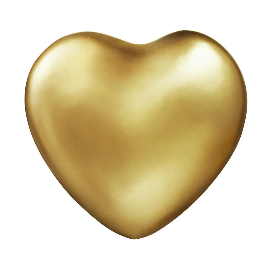 Gold Heart Fine Art Print | RedKalion