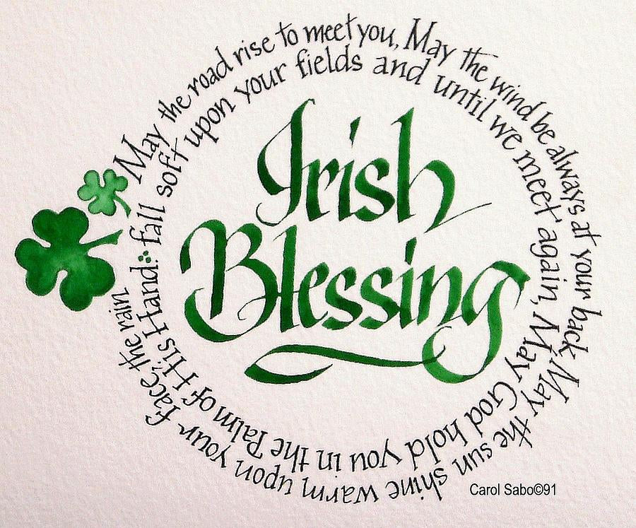 Irish Images Art Print: Irish Blessing Round | RedKalion