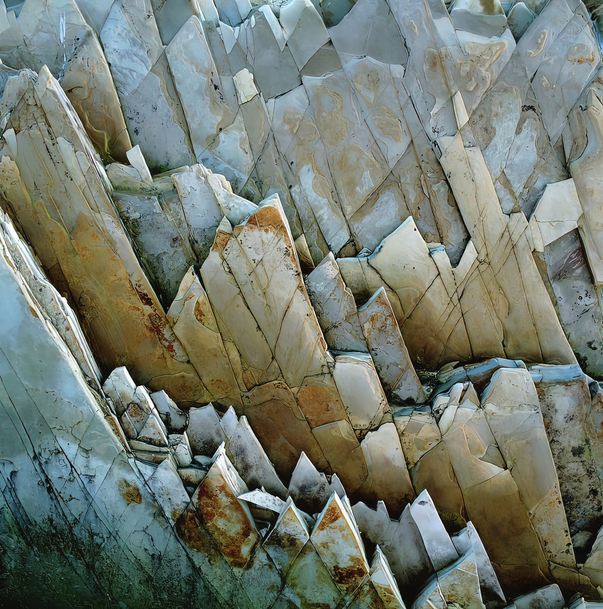 Jagged Rocks Fine Art Print | Museum-Quality Reproduction | RedKalion
