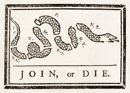 Join or Die Snake Tattoo Art Print | RedKalion