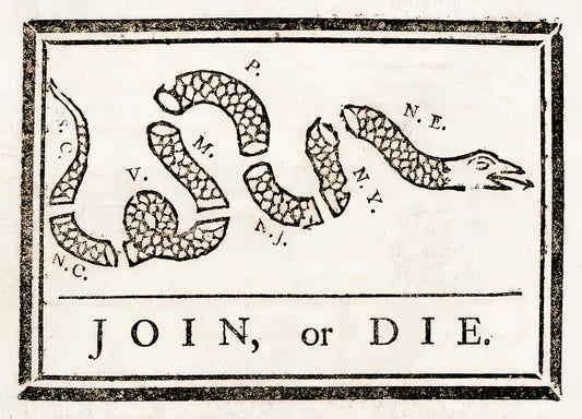 Join or Die Snake Tattoo Art Print | RedKalion