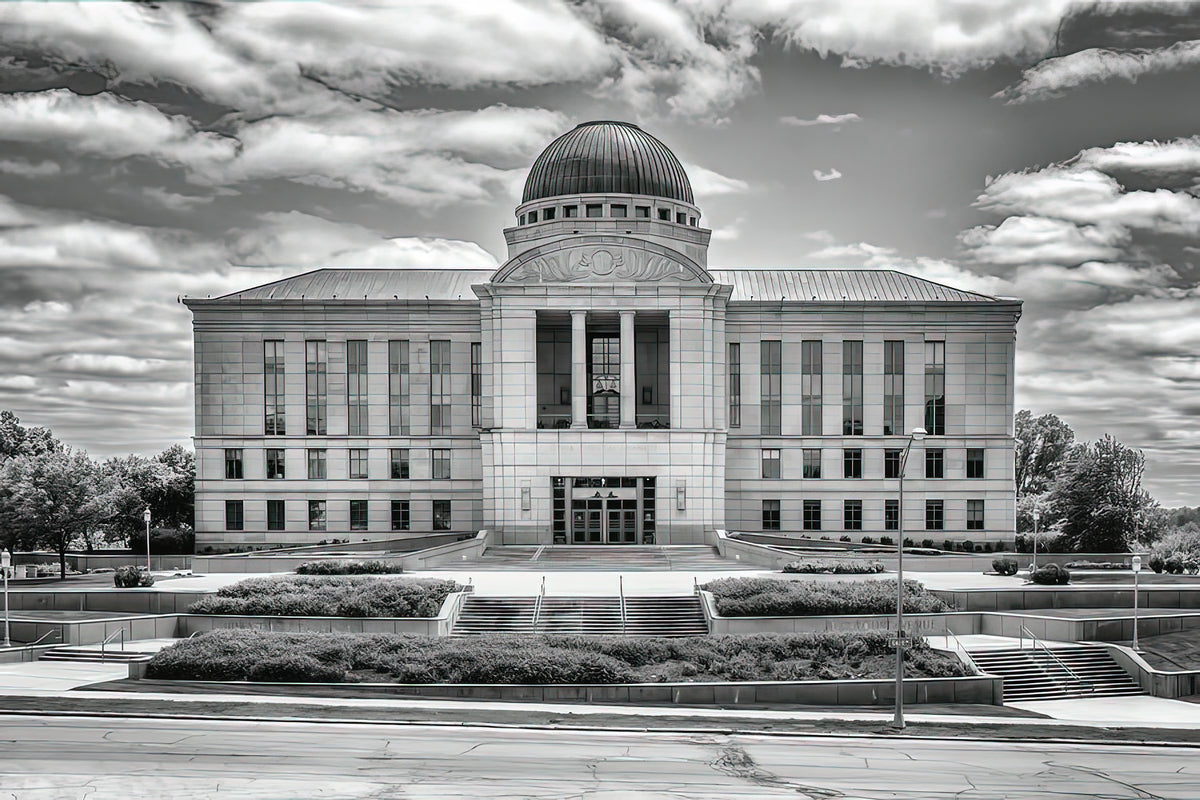 Judicial Branch Building Art Print | Architectural Fine Art Print | RedKalion
