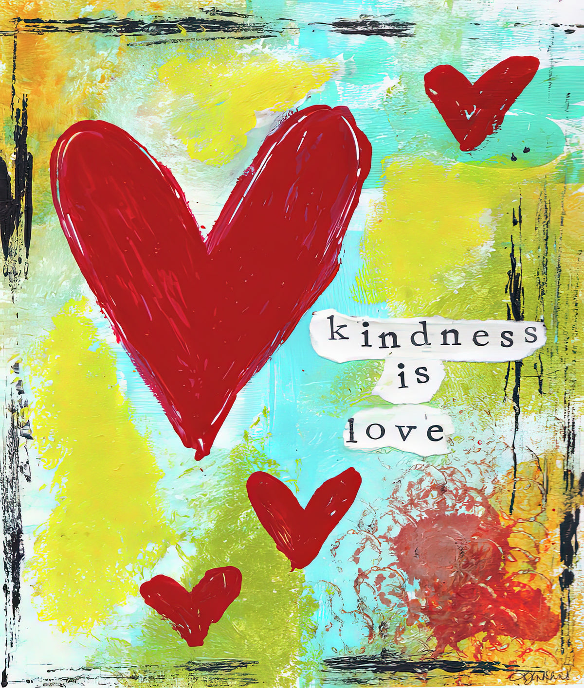 Kindness Is Love Fine Art Print | RedKalion