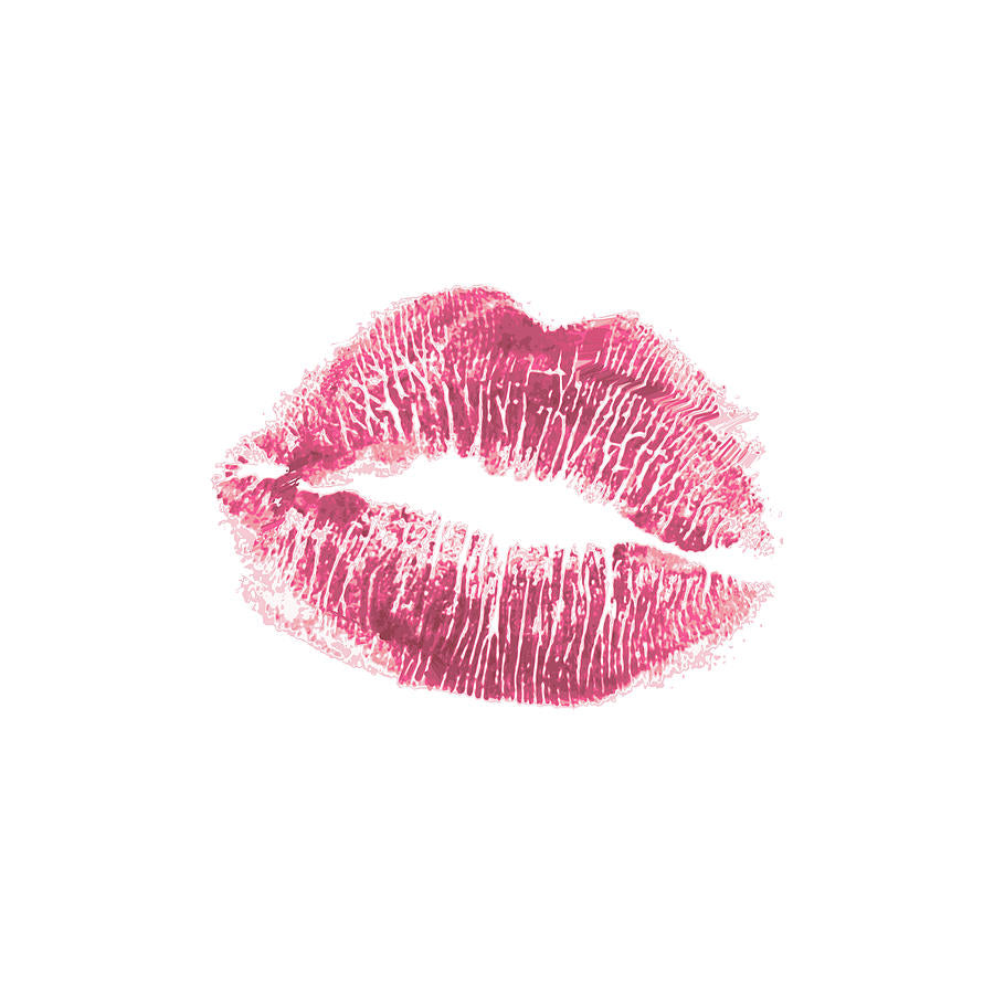 Kiss Mark Art Print | Realistic Lipstick Mark Fine Art Print | RedKalion