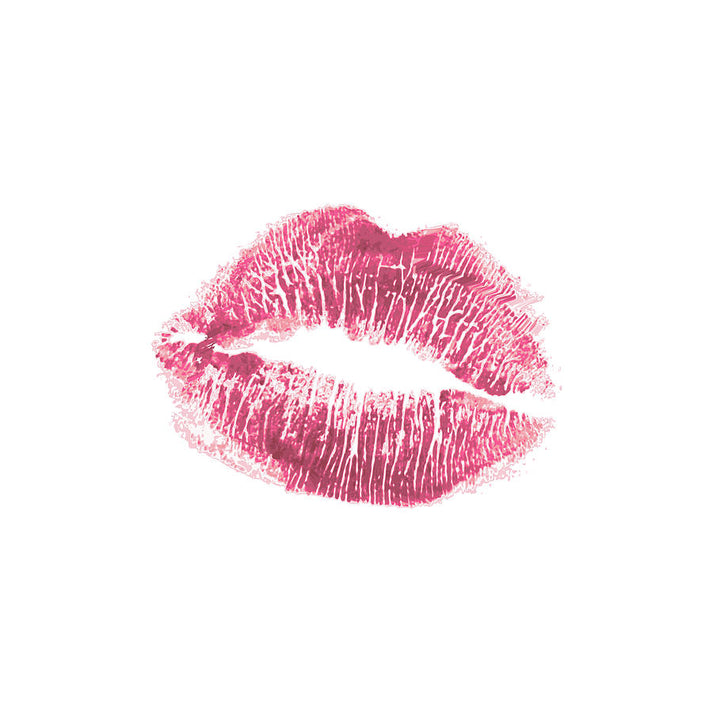 Kiss Mark Art Print | Realistic Lipstick Mark Fine Art Print | RedKalion