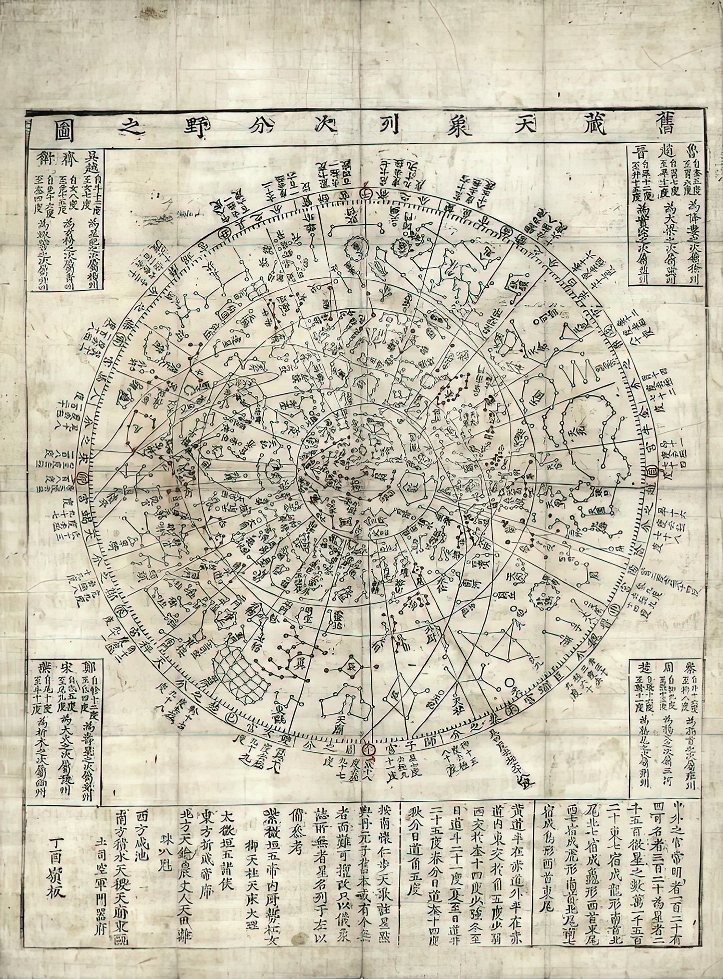 Korean Star Chart Art Print | Premium Fine Art Print | RedKalion