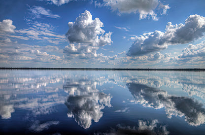 Lake Drummond Reflection Pier Art Print | RedKalion