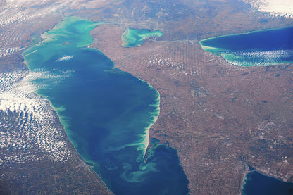 Lake Erie Satellite Picture | Fine Art Print | RedKalion