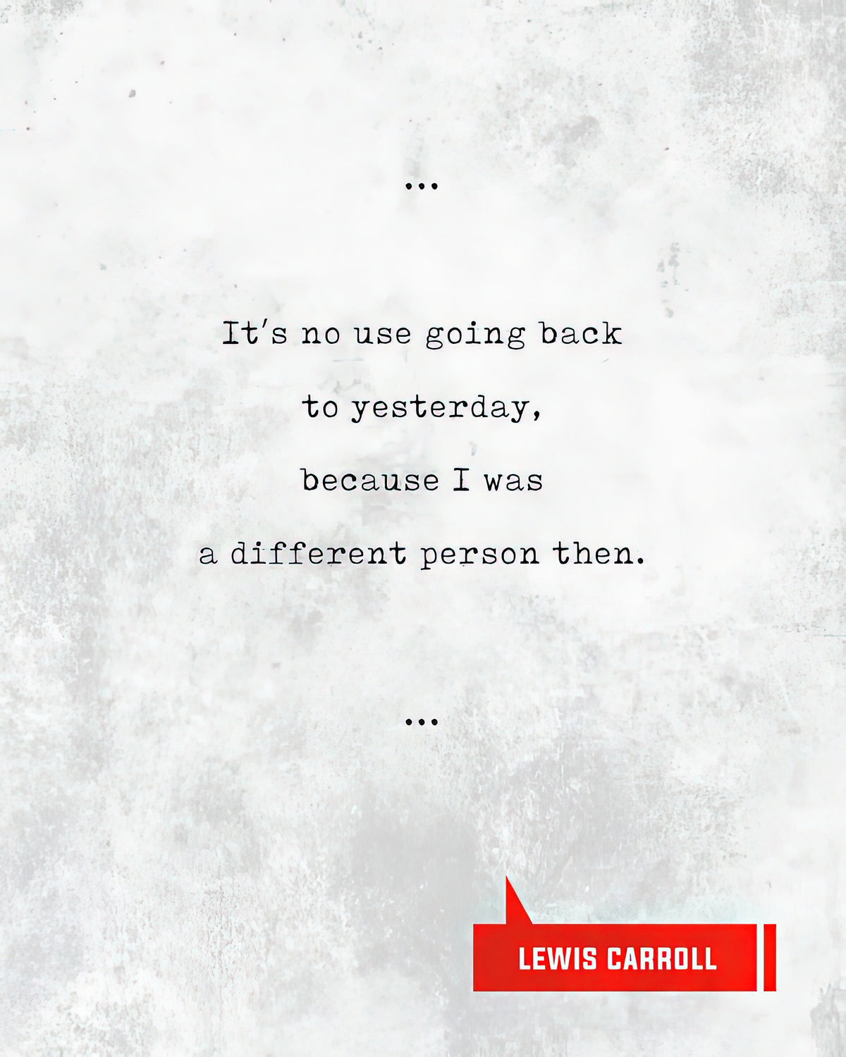 Lewis Carroll Quotes Art Print | Literary Fine Art Print | RedKalion