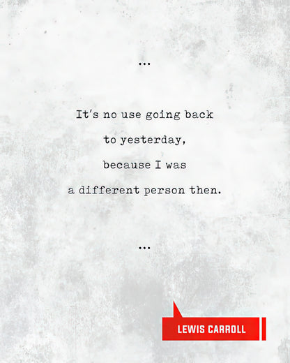 Lewis Carroll Quotes Art Print | Literary Fine Art Print | RedKalion