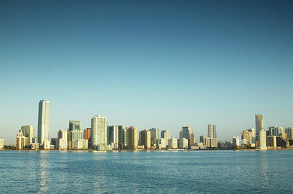 Miami City Skyline Art Print | Premium Fine Art Print | RedKalion