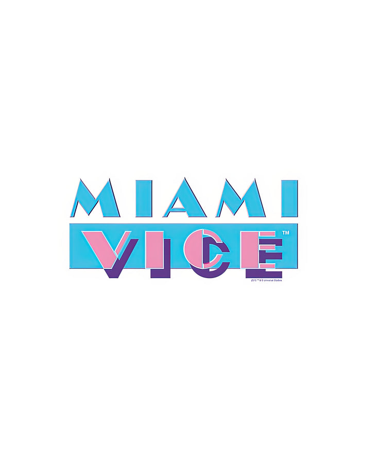 Miami Vice Logo Art Print | Premium 80s TV Series Poster | RedKalion