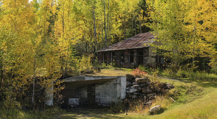 Mine Shaft Entrance And Building Art Print | RedKalion