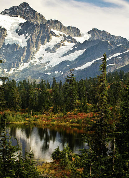 Mountainscape Art Print | Autumn Mountainscape Fine Art Print | RedKalion