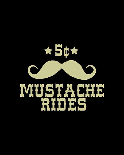 Mustache Rides Art Print | Sarcastic Fine Art Print | RedKalion