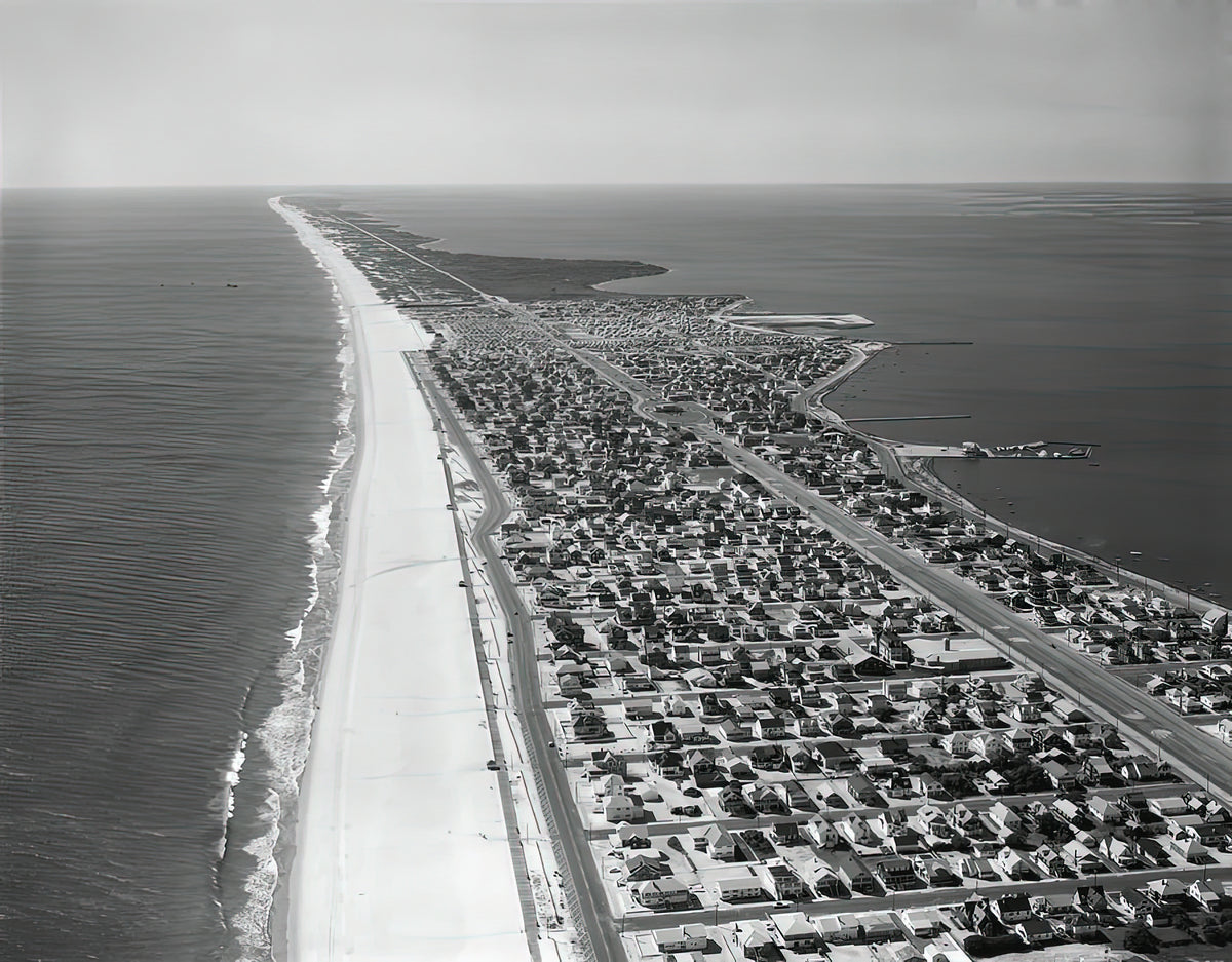 NJ Aerial Imagery 1980s Art Print | RedKalion